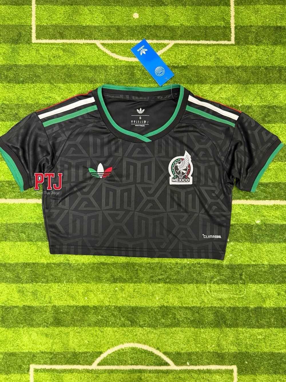 Mexico Black Crop Top Jersey